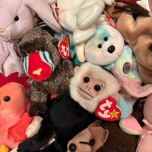 TY Beanie Babies Blind Box Mystery Lot - Includes 10 Beanie Babies